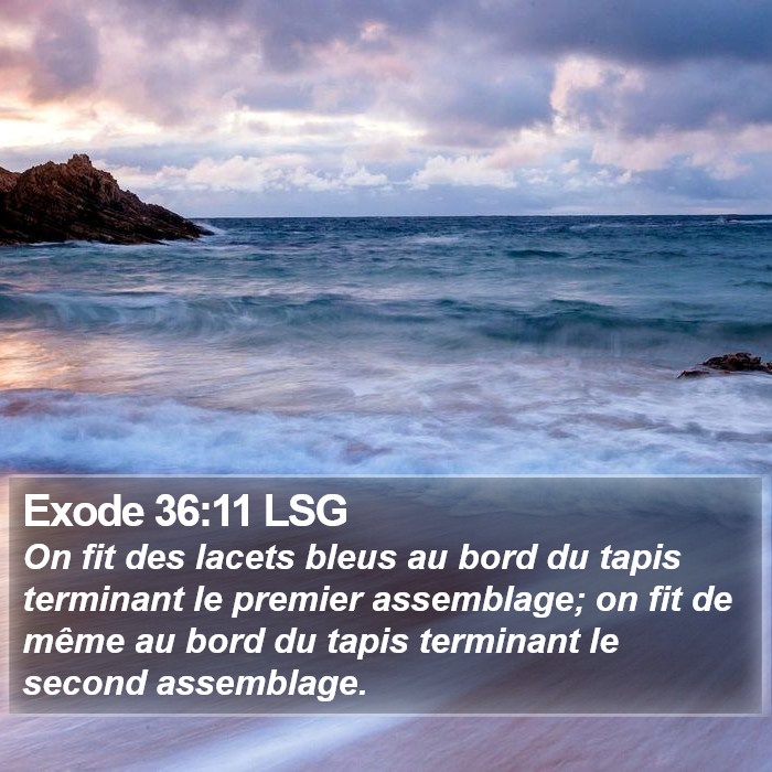 Exode 36:11 LSG Bible Study