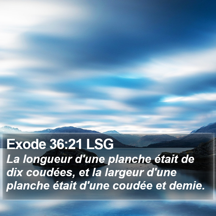 Exode 36:21 LSG Bible Study