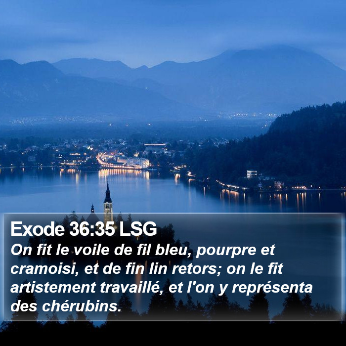 Exode 36:35 LSG Bible Study