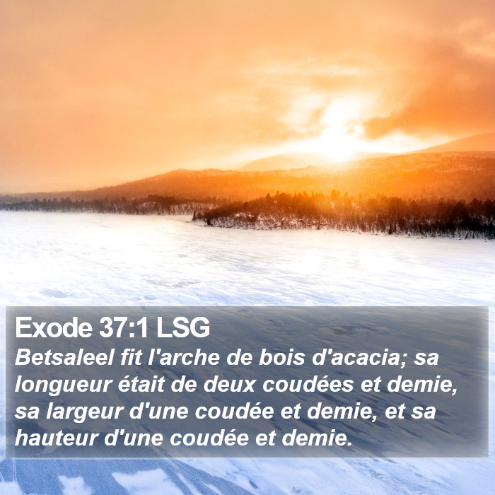 Exode 37:1 LSG Bible Study