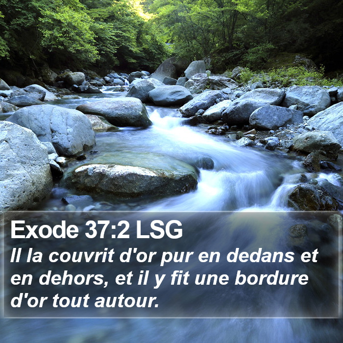 Exode 37:2 LSG Bible Study