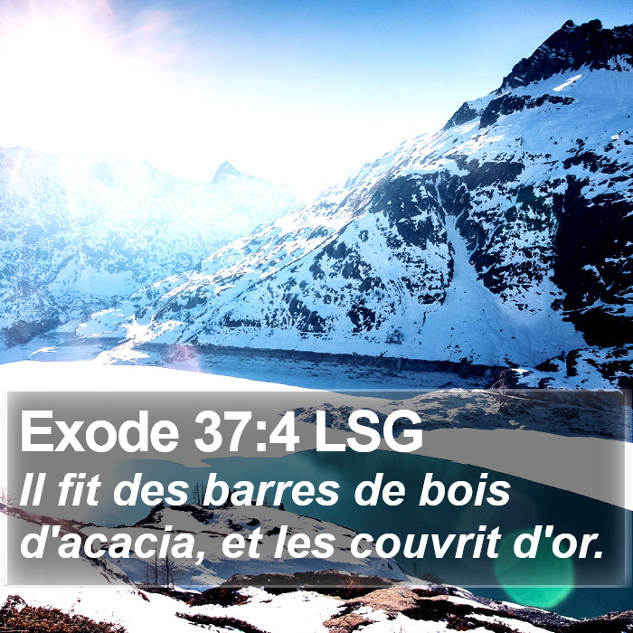 Exode 37:4 LSG Bible Study