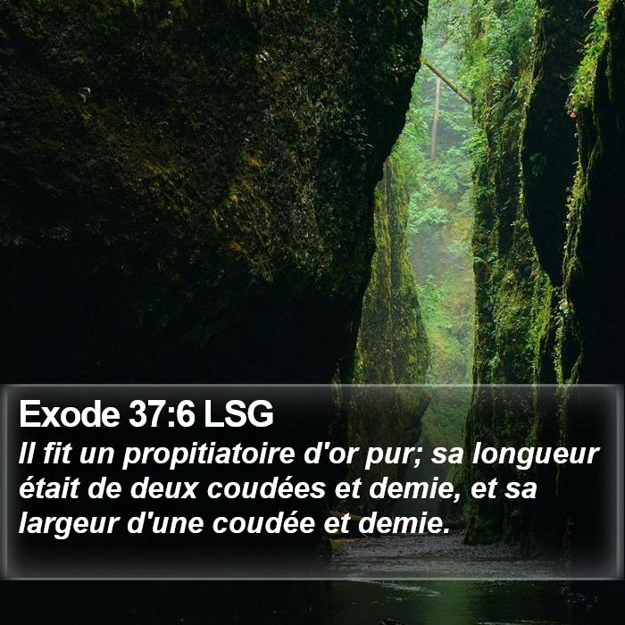 Exode 37:6 LSG Bible Study