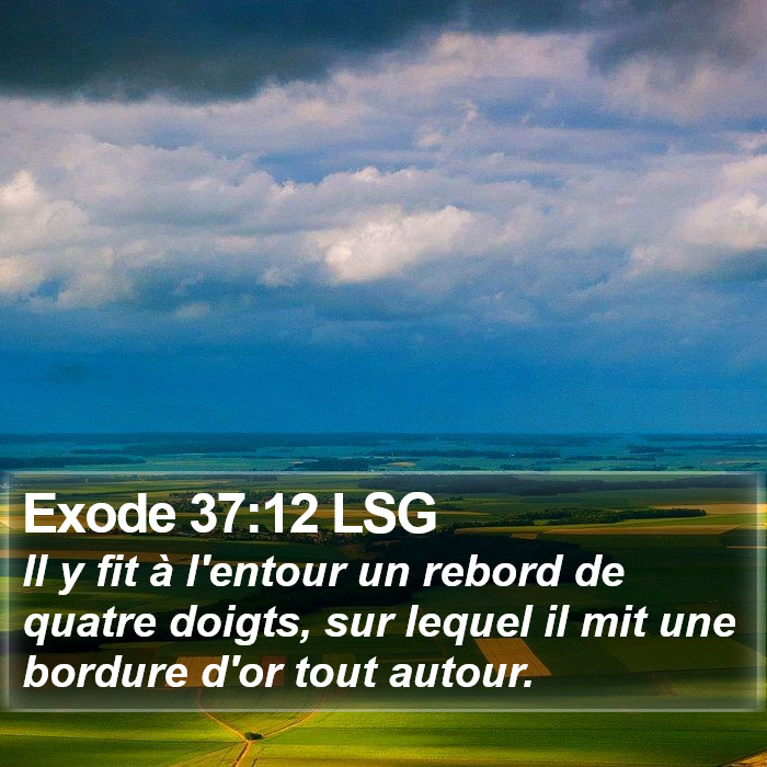 Exode 37:12 LSG Bible Study