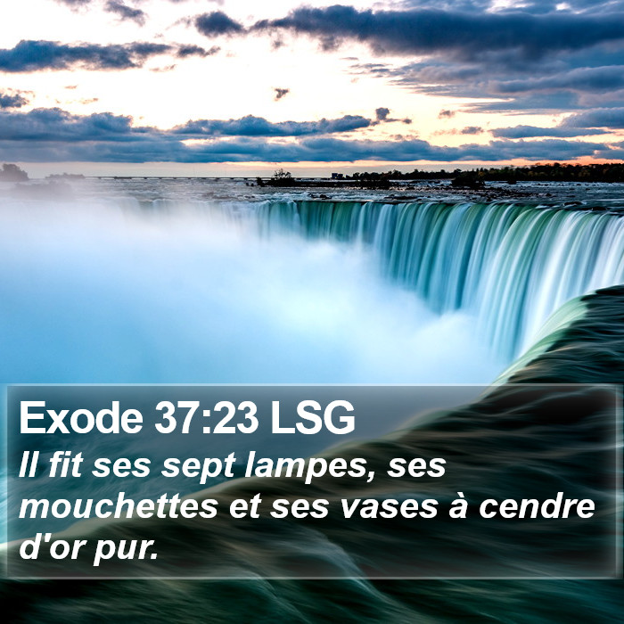 Exode 37:23 LSG Bible Study