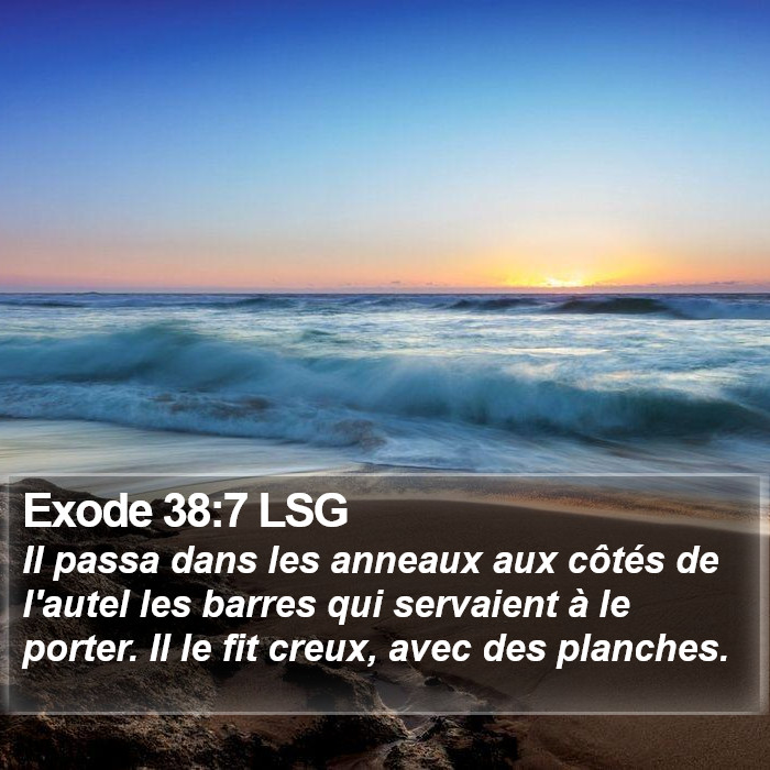 Exode 38:7 LSG Bible Study