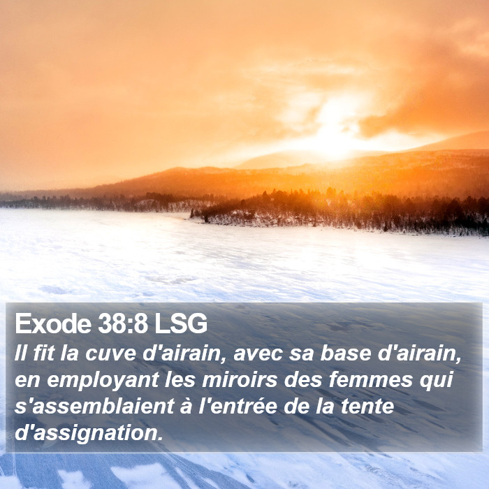 Exode 38:8 LSG Bible Study