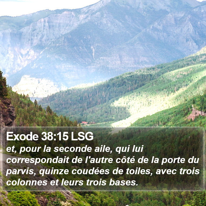Exode 38:15 LSG Bible Study