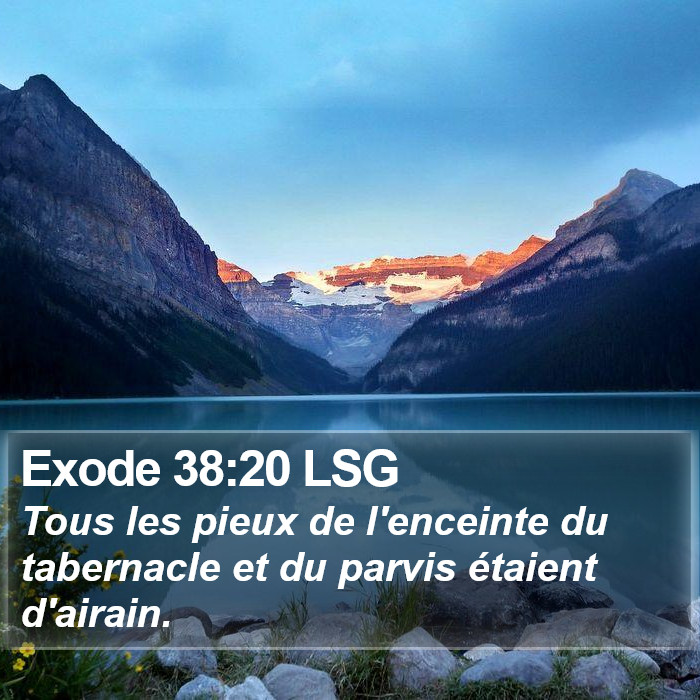 Exode 38:20 LSG Bible Study