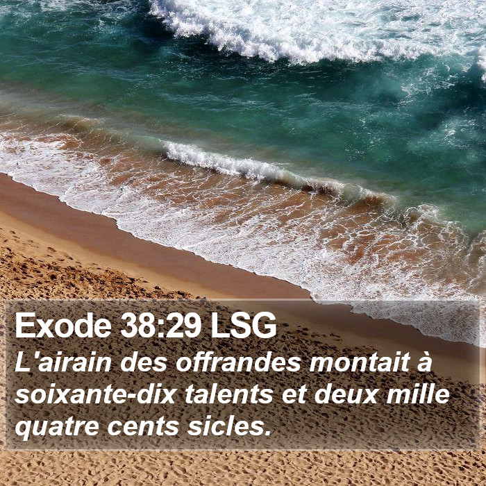 Exode 38:29 LSG Bible Study