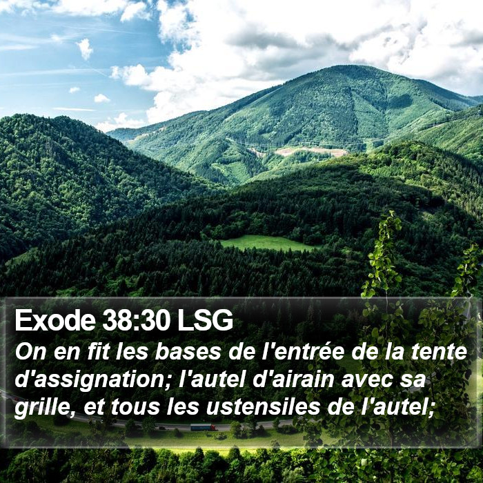 Exode 38:30 LSG Bible Study