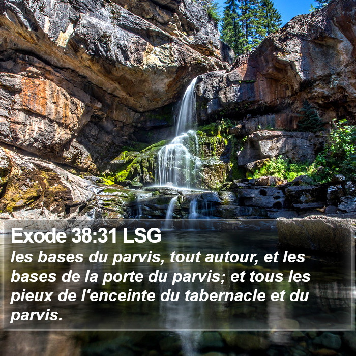 Exode 38:31 LSG Bible Study
