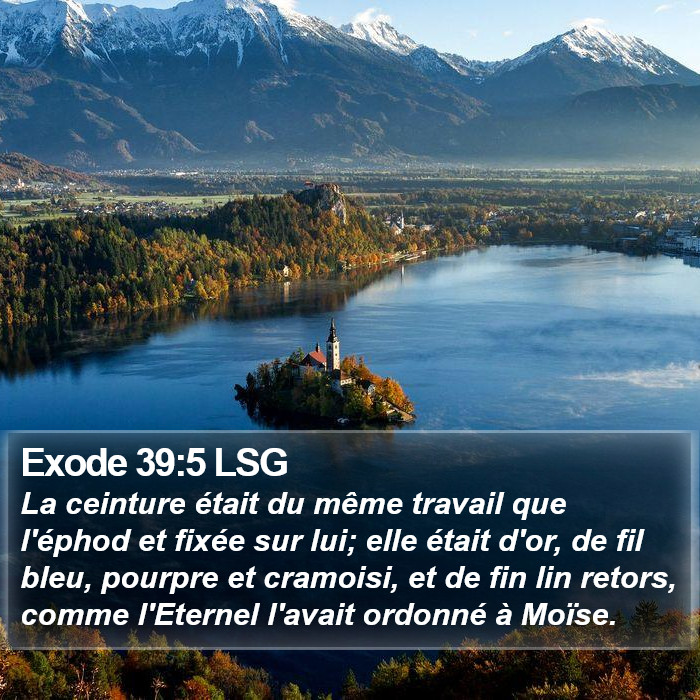 Exode 39:5 LSG Bible Study