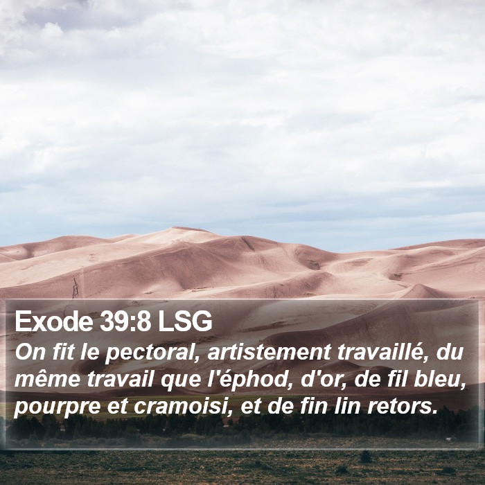 Exode 39:8 LSG Bible Study
