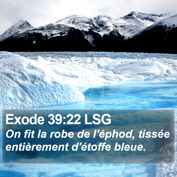 Exode 39:22 LSG Bible Study