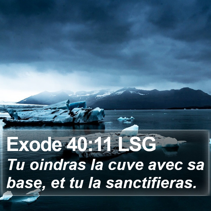 Exode 40:11 LSG Bible Study