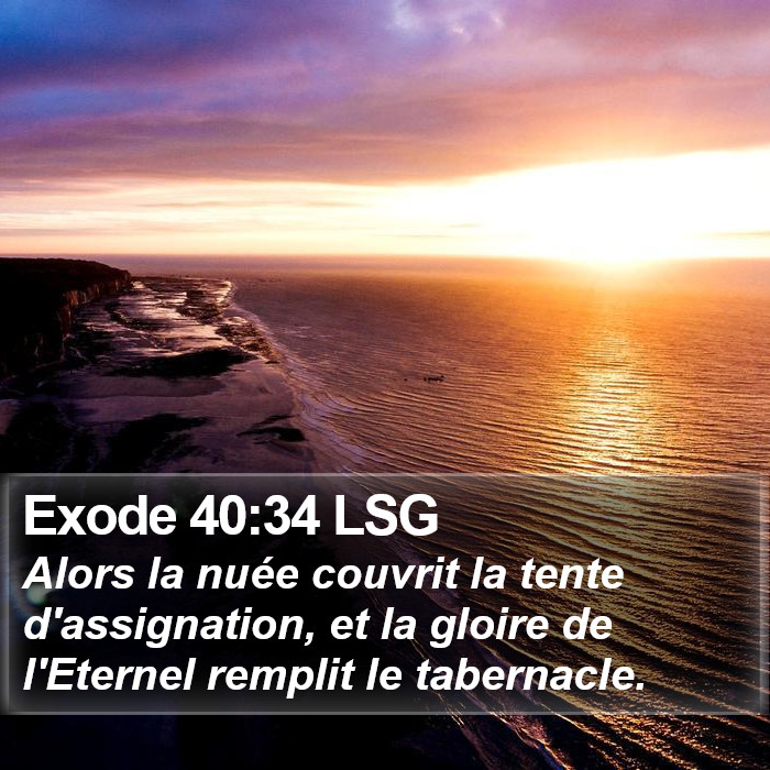 Exode 40:34 LSG Bible Study