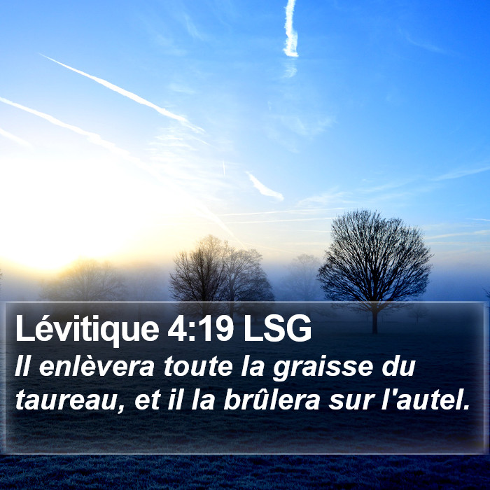 Lévitique 4:19 LSG Bible Study