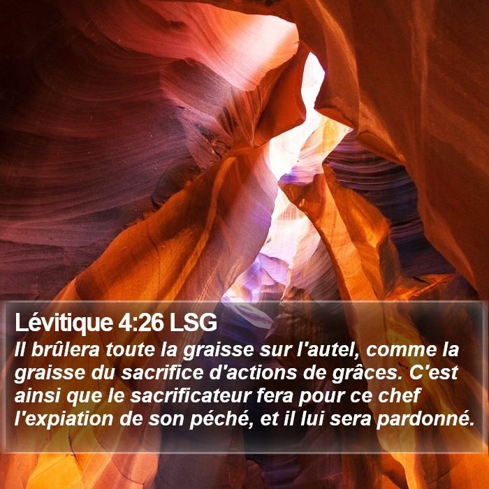 Lévitique 4:26 LSG Bible Study