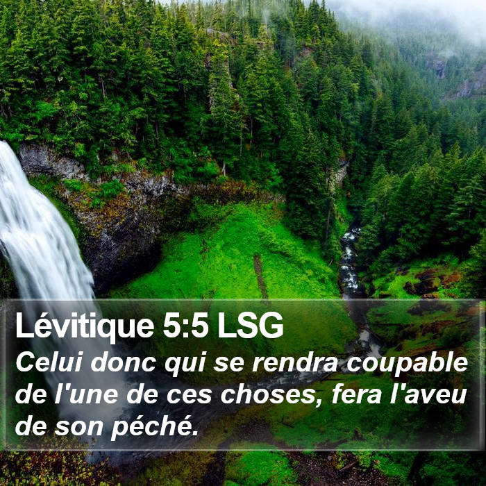 Lévitique 5:5 LSG Bible Study