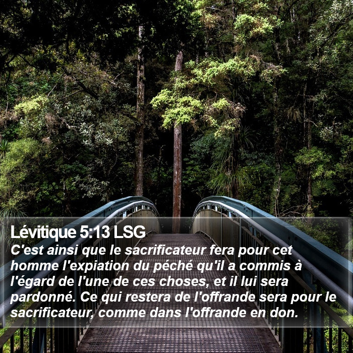 Lévitique 5:13 LSG Bible Study