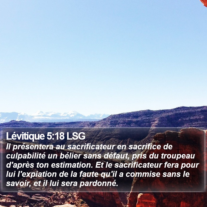 Lévitique 5:18 LSG Bible Study