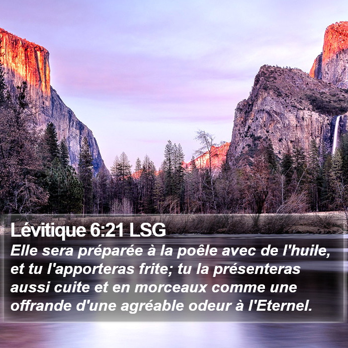 Lévitique 6:21 LSG Bible Study