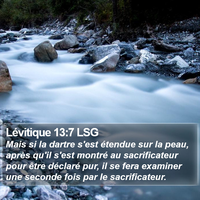 Lévitique 13:7 LSG Bible Study