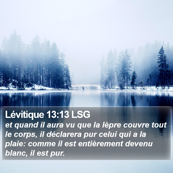Lévitique 13:13 LSG Bible Study