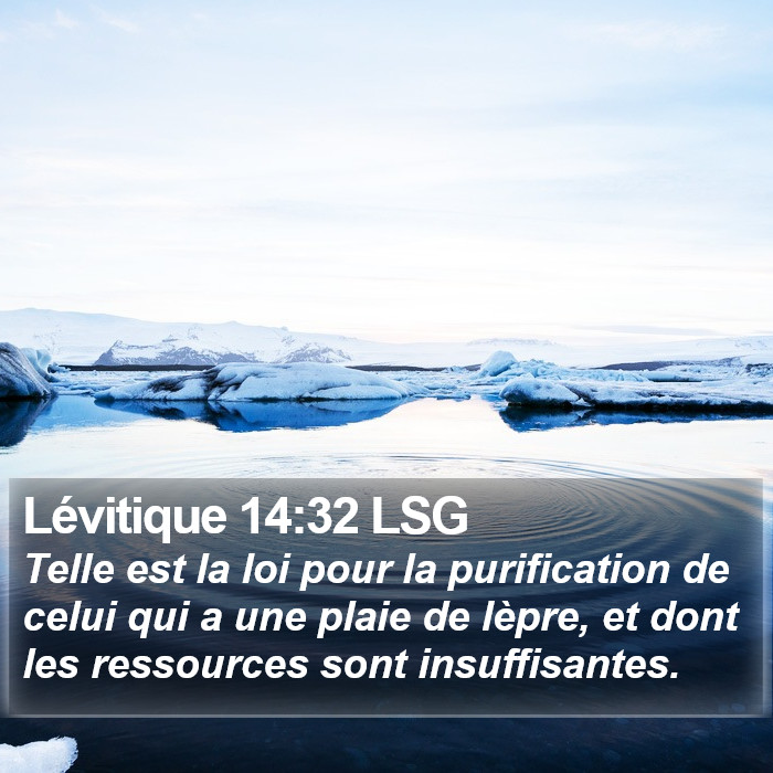 Lévitique 14:32 LSG Bible Study