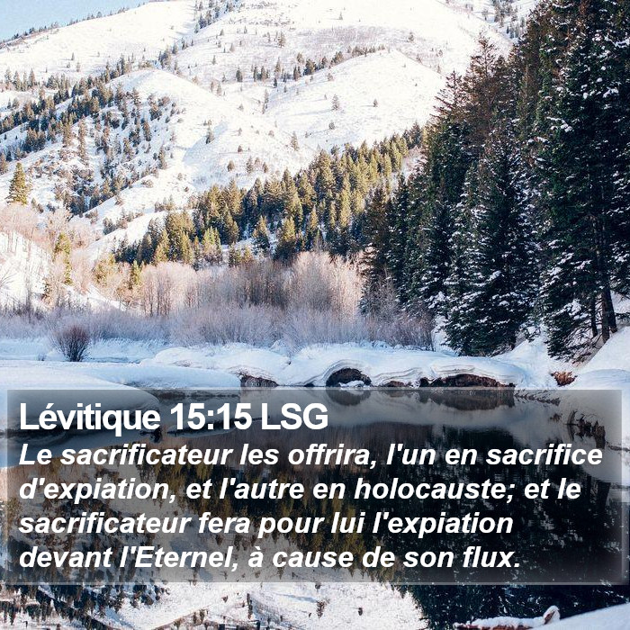 Lévitique 15:15 LSG Bible Study