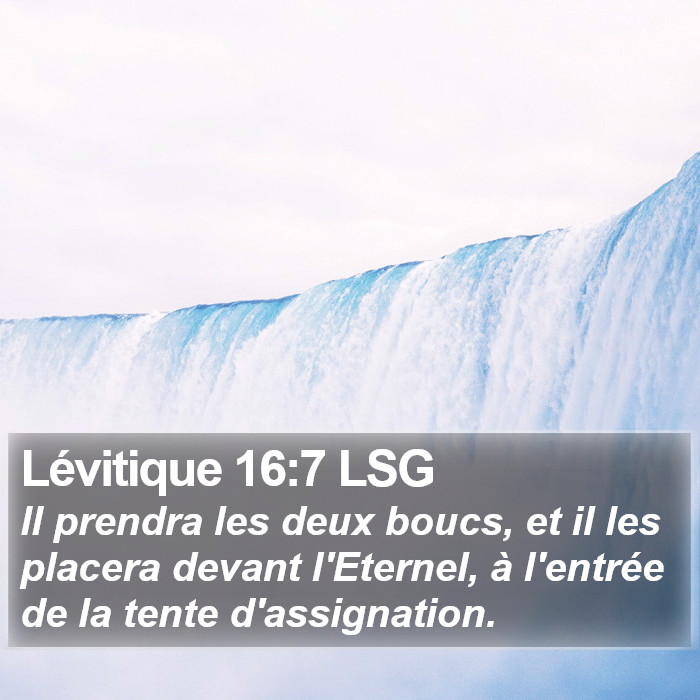 Lévitique 16:7 LSG Bible Study