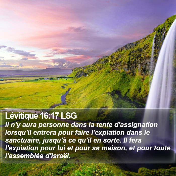 Lévitique 16:17 LSG Bible Study