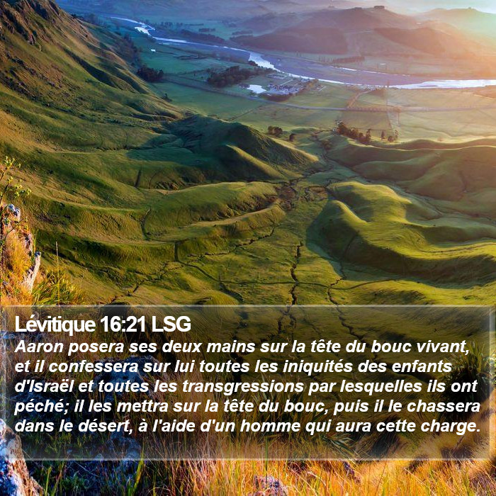 Lévitique 16:21 LSG Bible Study
