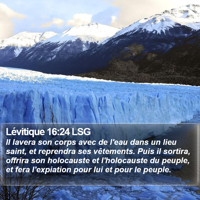Lévitique 16:24 LSG Bible Study