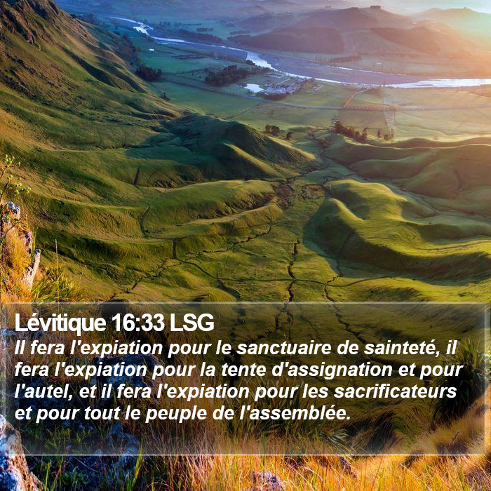Lévitique 16:33 LSG Bible Study