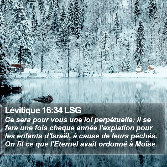 Lévitique 16:34 LSG Bible Study