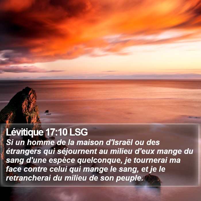 Lévitique 17:10 LSG Bible Study
