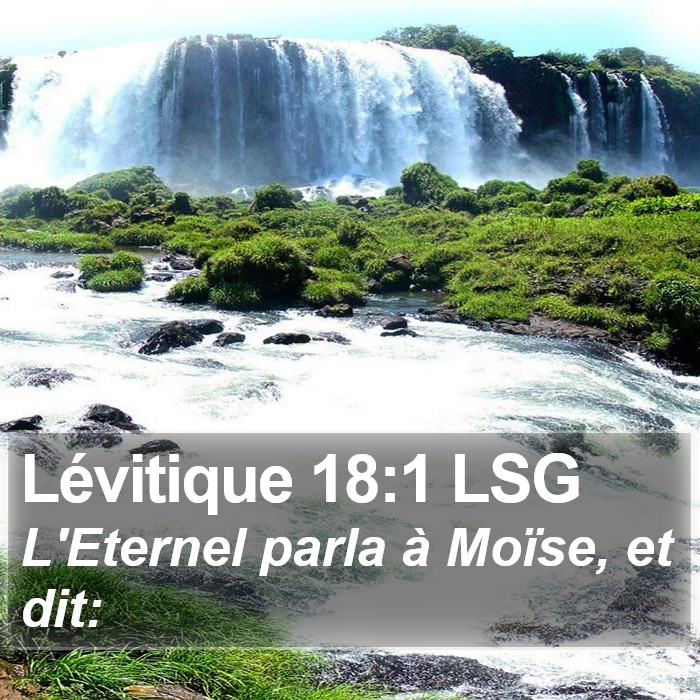 Lévitique 18:1 LSG Bible Study