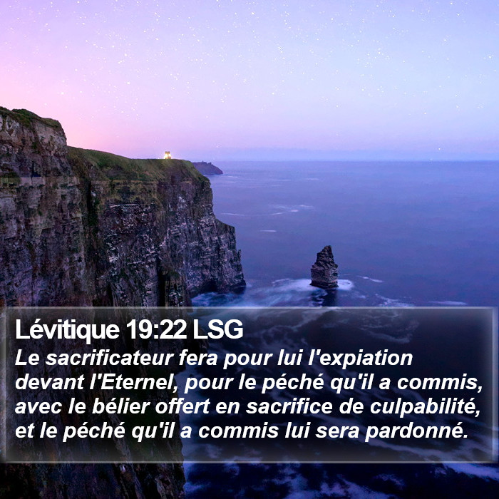 Lévitique 19:22 LSG Bible Study