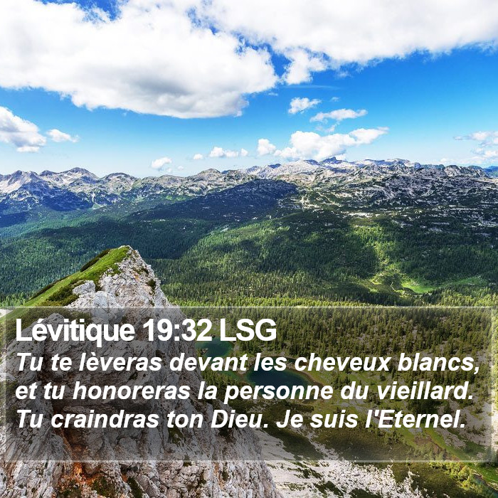 Lévitique 19:32 LSG Bible Study