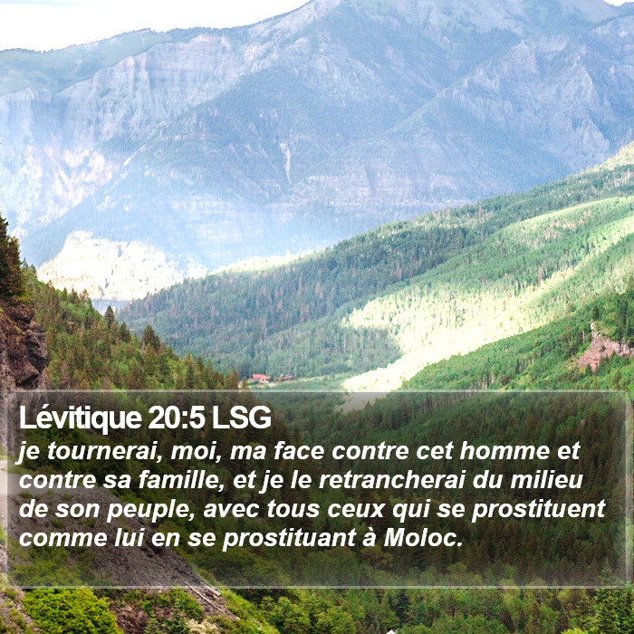 Lévitique 20:5 LSG Bible Study