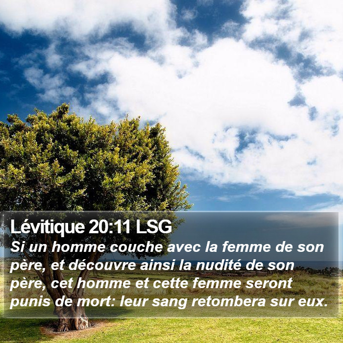 Lévitique 20:11 LSG Bible Study