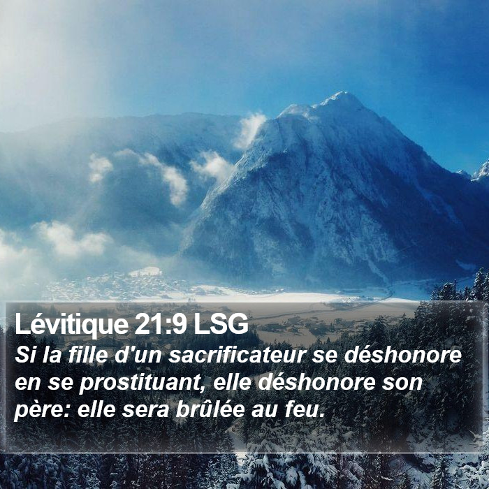 Lévitique 21:9 LSG Bible Study