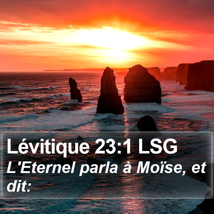 Lévitique 23:1 LSG Bible Study