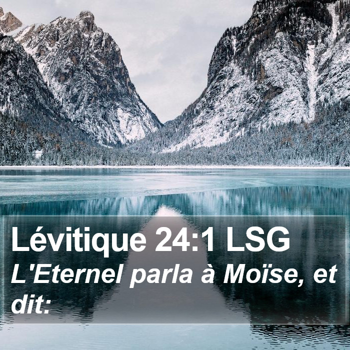 Lévitique 24:1 LSG Bible Study