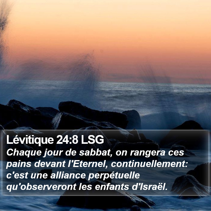 Lévitique 24:8 LSG Bible Study