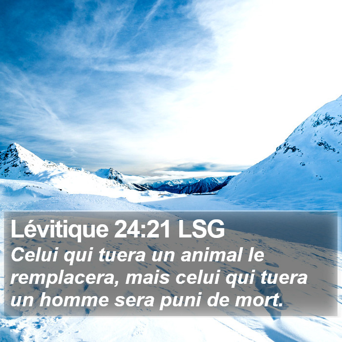 Lévitique 24:21 LSG Bible Study