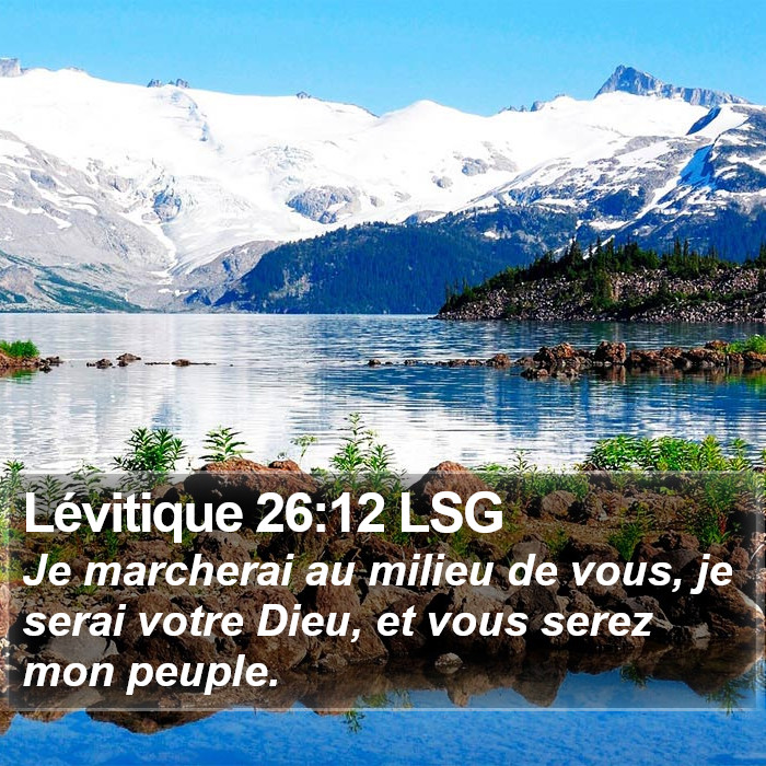 Lévitique 26:12 LSG Bible Study