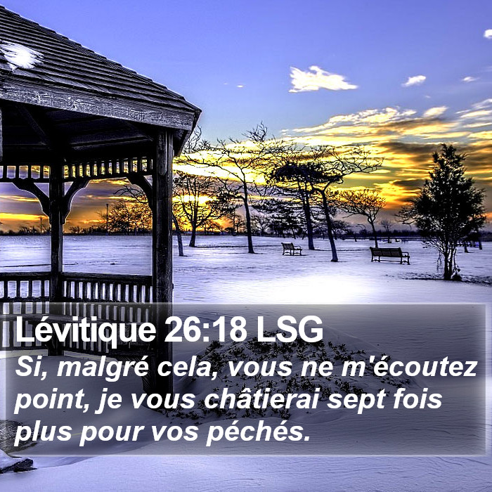 Lévitique 26:18 LSG Bible Study
